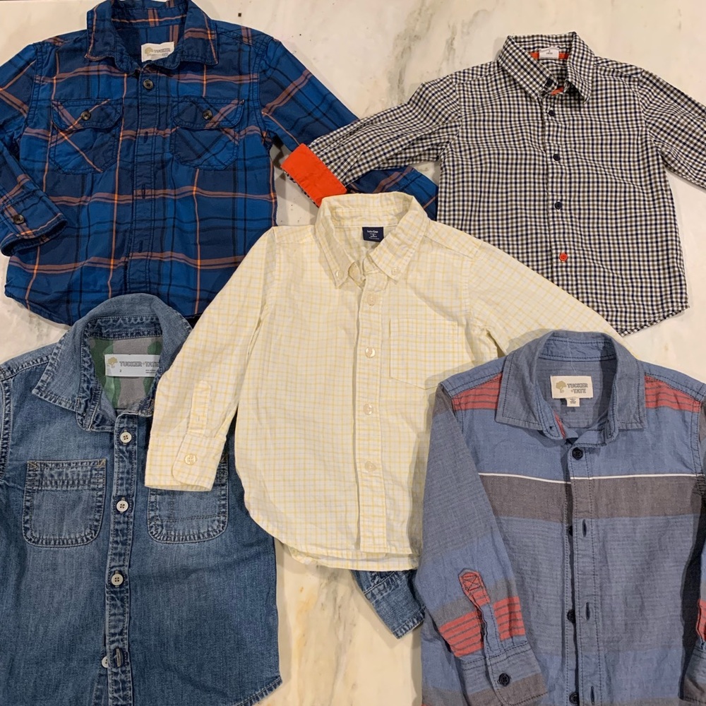 5 2t button down shirts